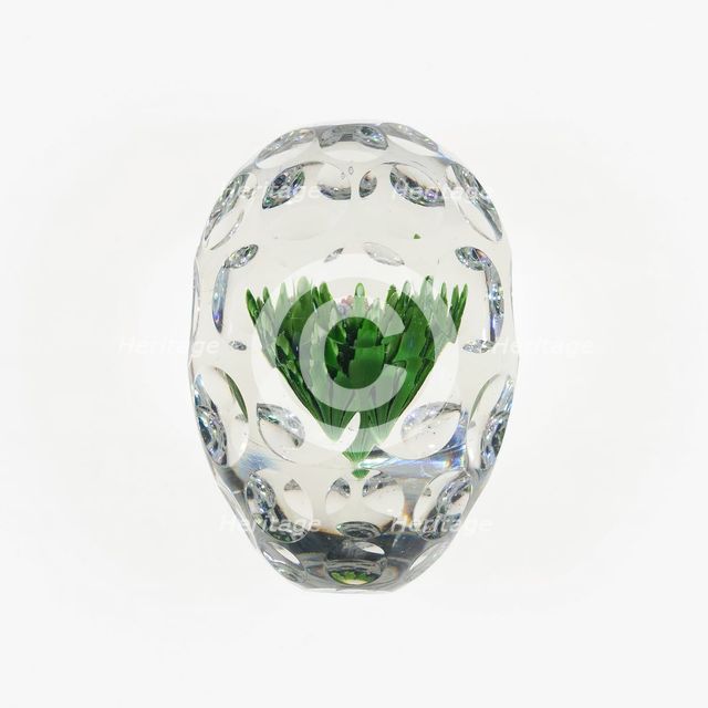 Paperweight, France, c. 1845-60. Creator: Saint-Louis Glassworks.
