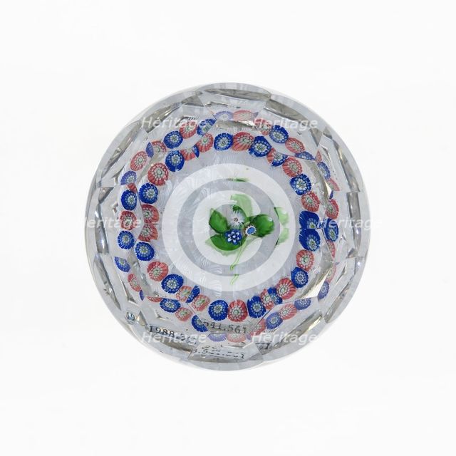 Paperweight, France, c. 1845-60. Creator: Saint-Louis Glassworks.