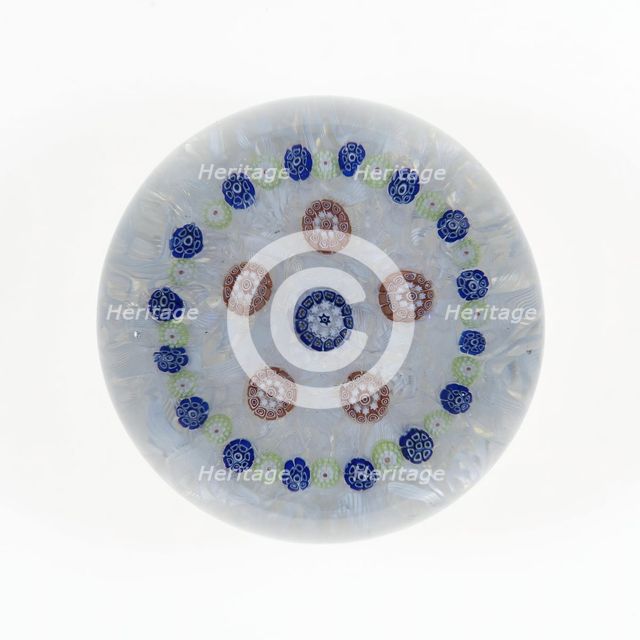 Paperweight, France, c. 1845-60. Creator: Saint-Louis Glassworks.