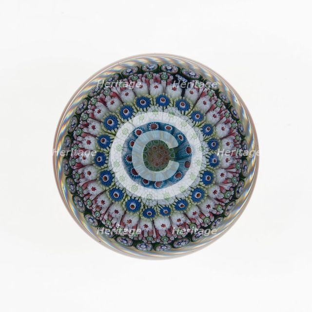 Paperweight, France, c. 1845-60. Creator: Saint-Louis Glassworks.