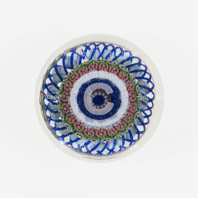 Paperweight, France, c. 1845-60. Creator: Saint-Louis Glassworks.