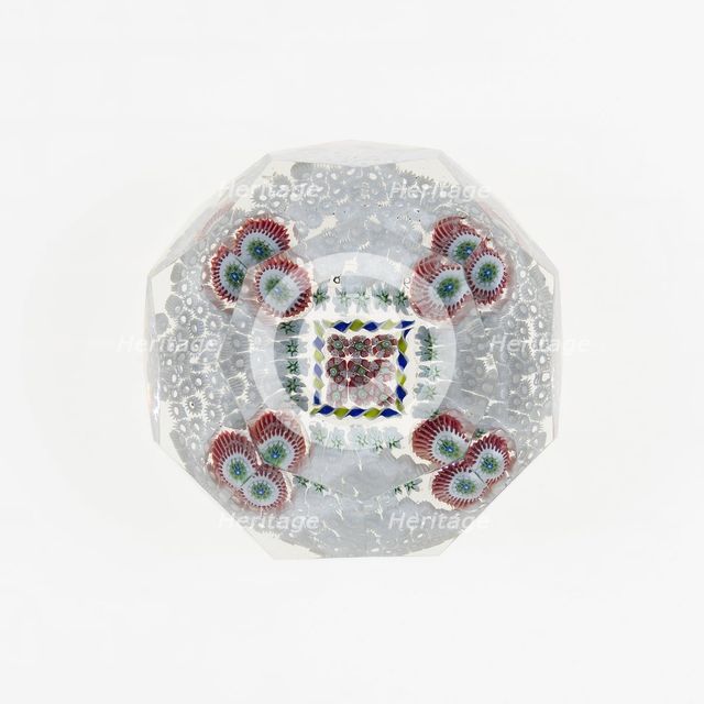 Paperweight, France, c. 1845-60. Creator: Saint-Louis Glassworks.