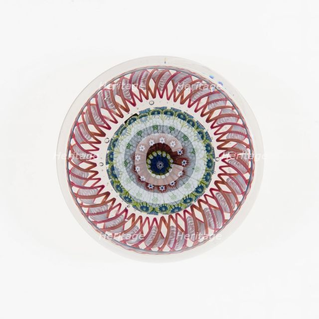 Paperweight, France, c. 1845-60. Creator: Saint-Louis Glassworks.
