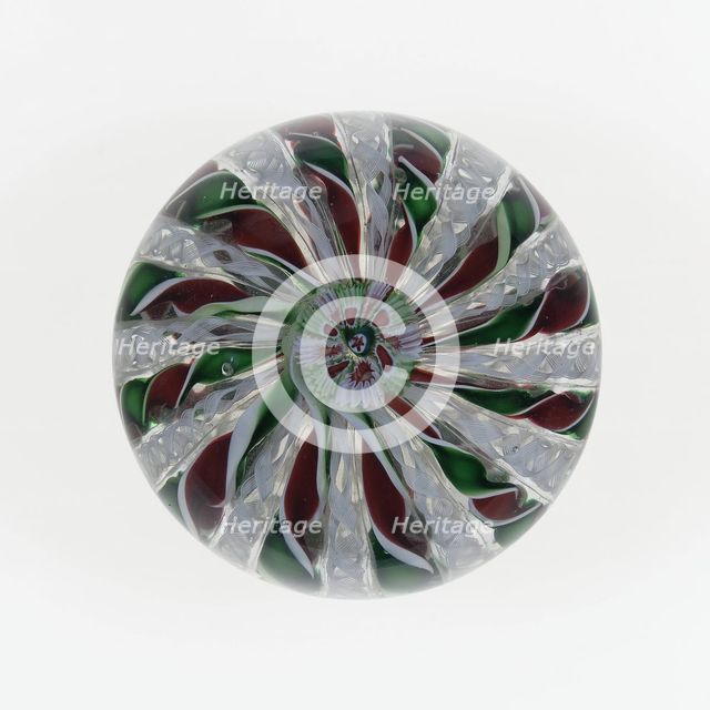 Paperweight, France, c. 1845-60. Creator: Saint-Louis Glassworks.