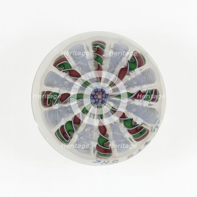Paperweight, France, c. 1845-60. Creator: Saint-Louis Glassworks.