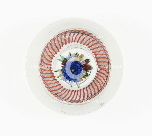Paperweight, France, c. 1845-60. Creator: Saint-Louis Glassworks.