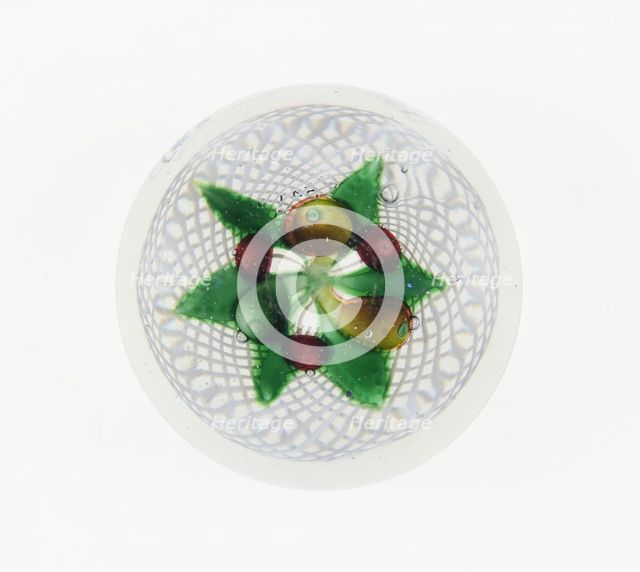 Paperweight, France, c. 1845-60. Creator: Saint-Louis Glassworks.