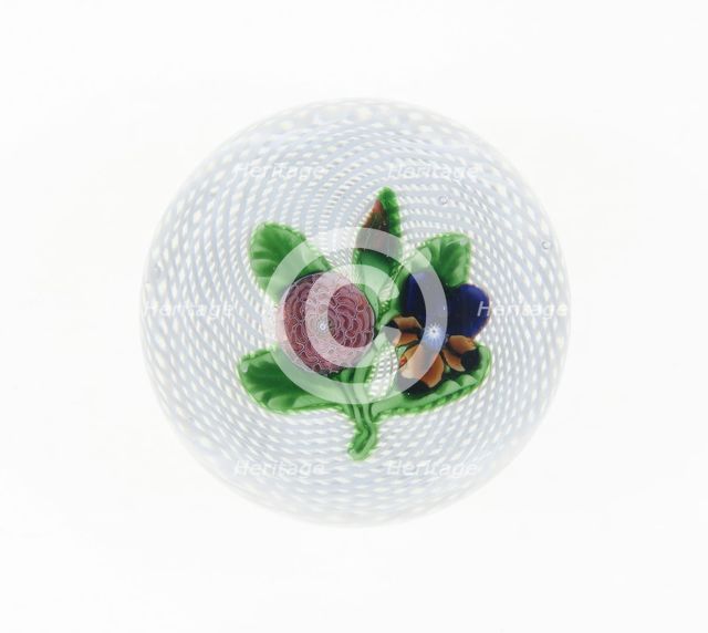 Paperweight, France, c. 1845-60. Creator: Saint-Louis Glassworks.