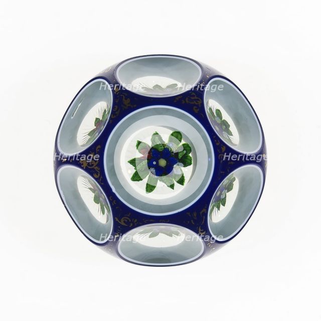 Paperweight, France, c. 1845-60. Creator: Saint-Louis Glassworks.