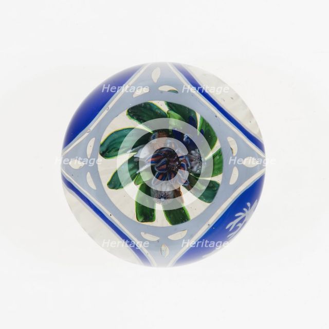 Paperweight, France, c. 1845-60. Creator: Saint-Louis Glassworks.