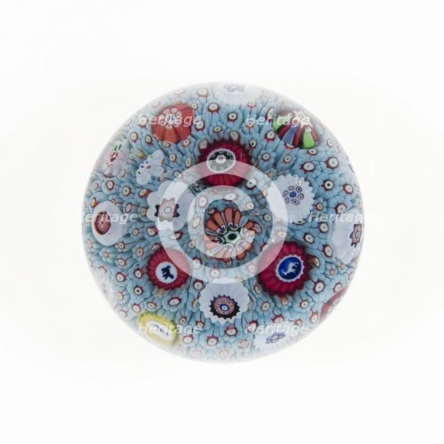 Paperweight, France, c. 1845/60. Creator: Baccarat Glasshouse.