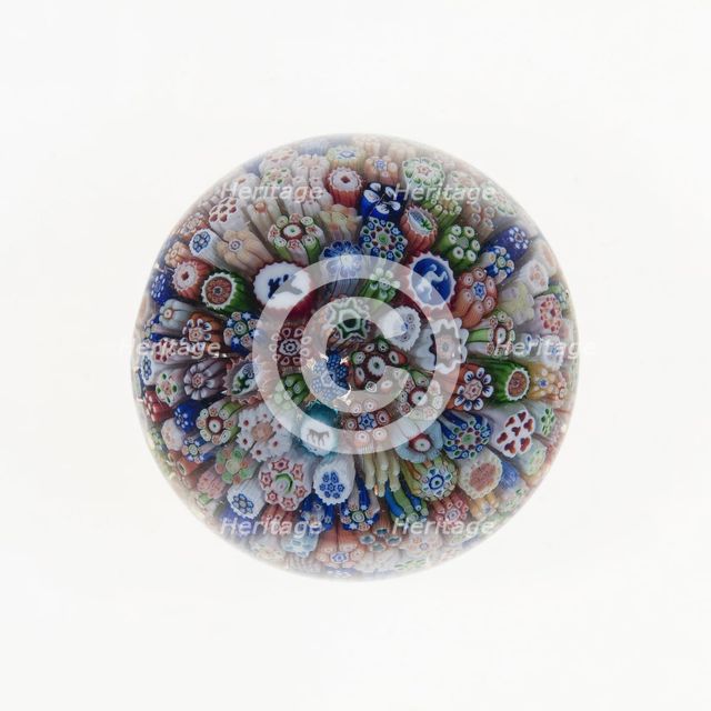 Paperweight, France, c. 1845/60. Creator: Baccarat Glasshouse.