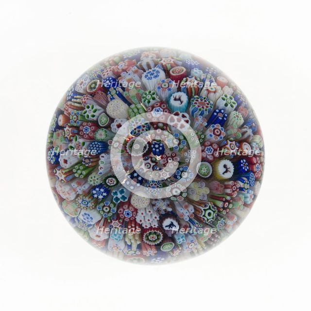 Paperweight, France, c. 1845/60. Creator: Baccarat Glasshouse.