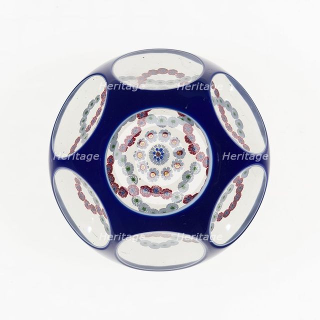Paperweight, France, c. 1845/60. Creator: Baccarat Glasshouse.