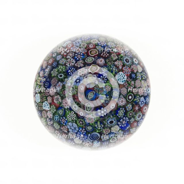 Paperweight, France, c. 1845/60. Creator: Baccarat Glasshouse.