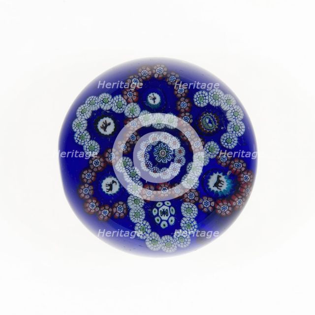 Paperweight, France, c. 1845/60. Creator: Baccarat Glasshouse.