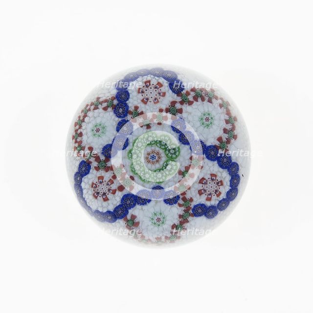 Paperweight, France, c. 1845/60. Creator: Baccarat Glasshouse.