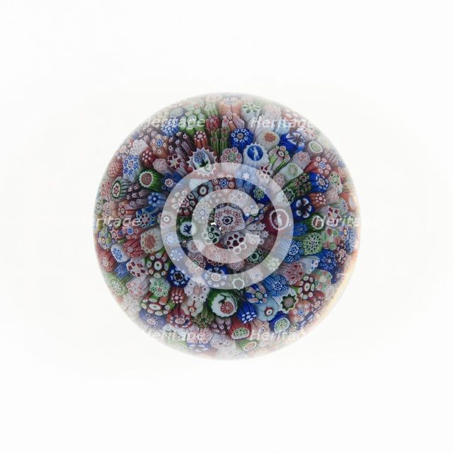 Paperweight, France, c. 1845/60. Creator: Baccarat Glasshouse.