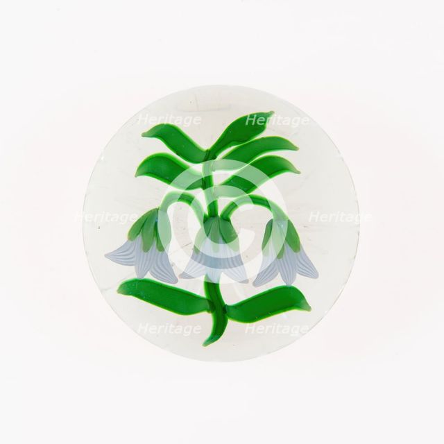 Paperweight, France, c. 1845/60. Creator: Baccarat Glasshouse.