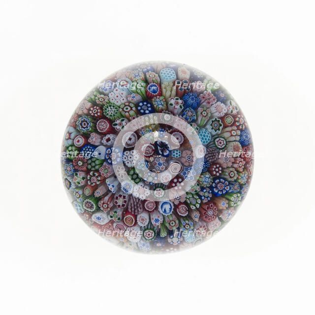 Paperweight, France, c. 1846-55. Creator: Baccarat Glasshouse.