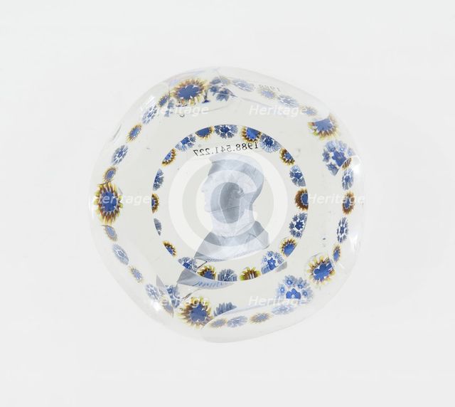Paperweight, France, c. 1846-55. Creator: Saint-Louis Glassworks.
