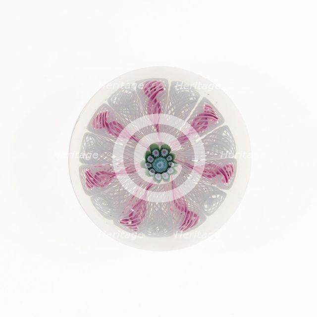 Paperweight, France, c. 1848-55. Creator: Saint-Louis Glassworks.