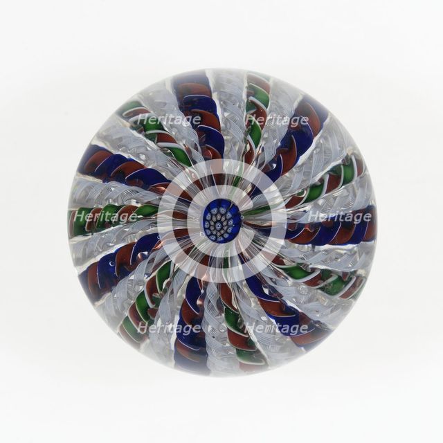 Paperweight, France, c. 1848-55. Creator: Saint-Louis Glassworks.