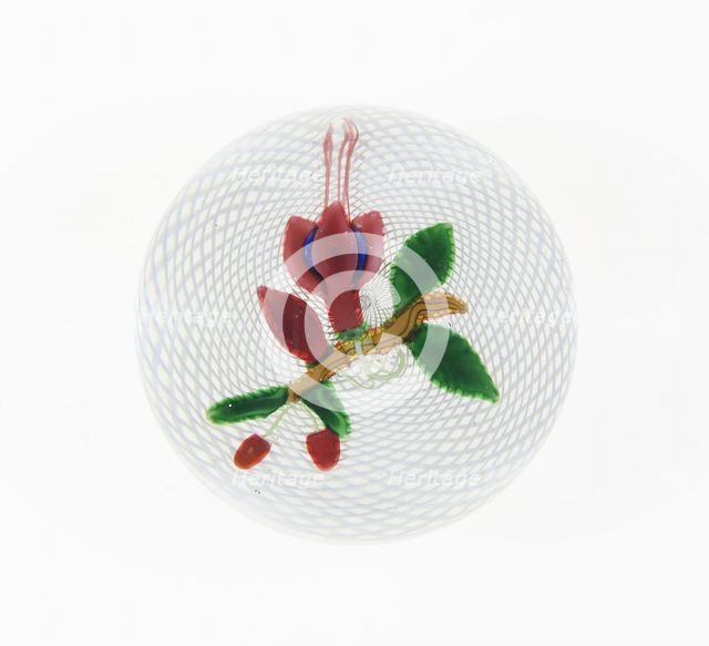 Paperweight, France, c. 1848-55. Creator: Saint-Louis Glassworks.