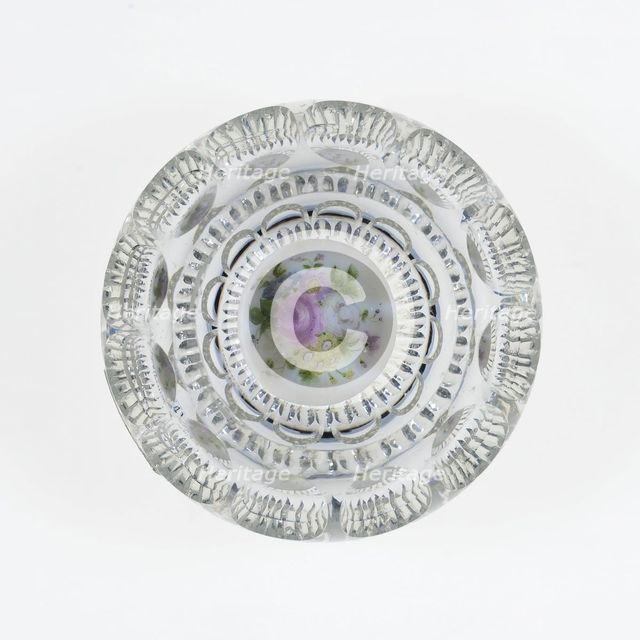 Paperweight, France, c. 1848-55. Creator: Saint-Louis Glassworks.