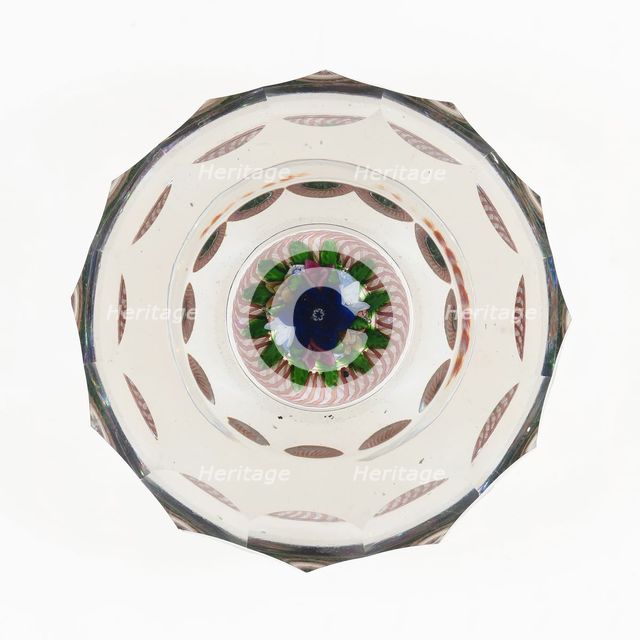 Paperweight, France, c. 1848-55. Creator: Saint-Louis Glassworks.