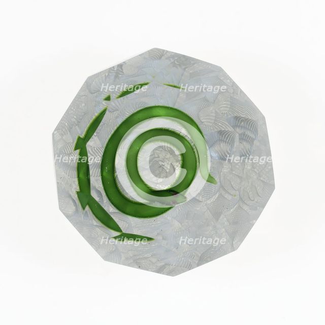 Paperweight, France, c. 1848-55. Creator: Saint-Louis Glassworks.