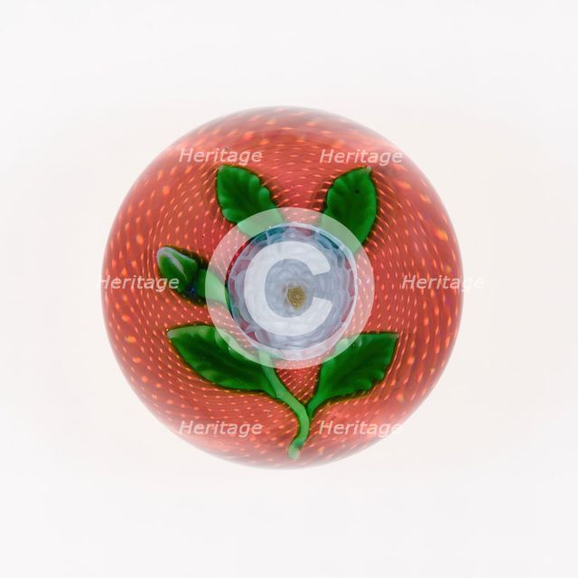 Paperweight, France, c. 1848-55. Creator: Saint-Louis Glassworks.
