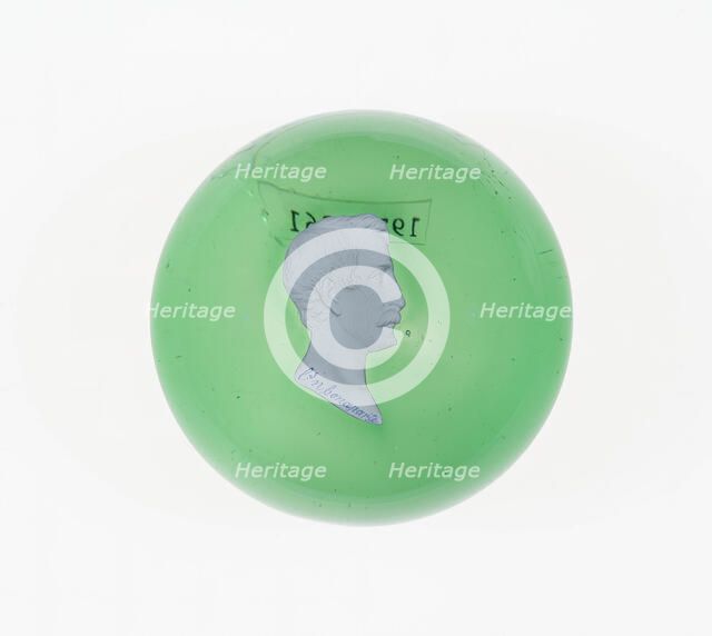 Paperweight, Lunéville, c. 1846-55. Creator: Baccarat Glasshouse.