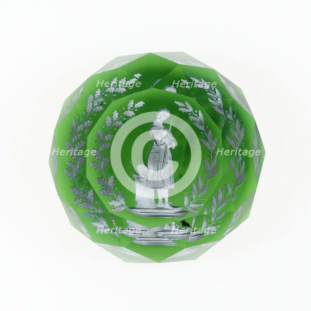 Paperweight, Lunéville, c. 1846-55. Creator: Baccarat Glasshouse.