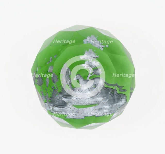 Paperweight, Lunéville, c. 1846-55. Creator: Baccarat Glasshouse.