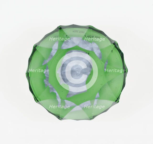 Paperweight, Lunéville, c. 1846-55. Creator: Baccarat Glasshouse.