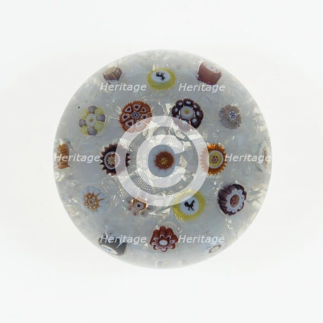 Paperweight, Lunéville, c. 1846-55. Creator: Baccarat Glasshouse.