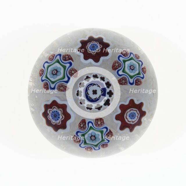 Paperweight, Lunéville, c. 1846-55. Creator: Baccarat Glasshouse.