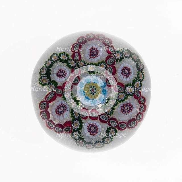 Paperweight, Lunéville, c. 1846-55. Creator: Baccarat Glasshouse.