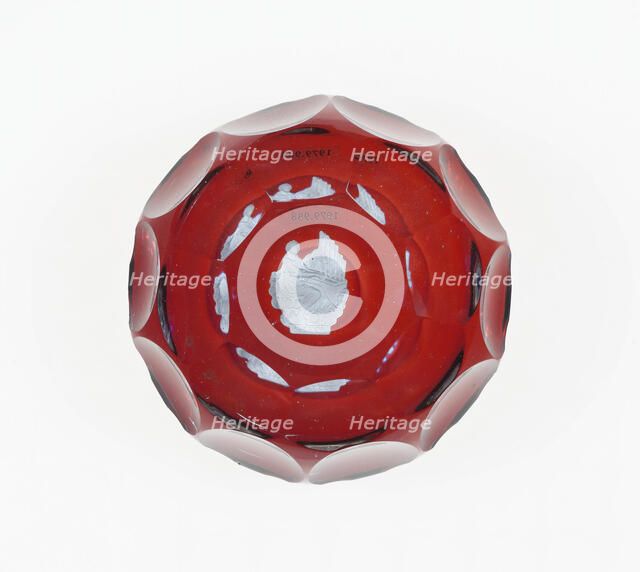 Paperweight, Lunéville, c. 1846-55. Creator: Baccarat Glasshouse.