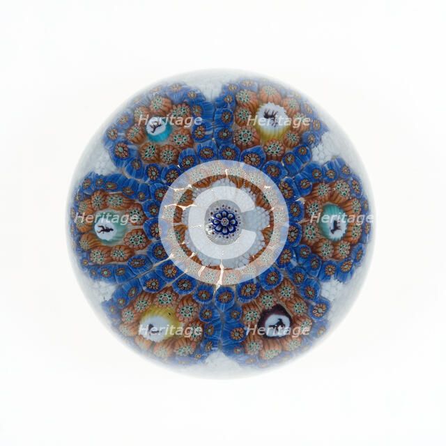 Paperweight, Lunéville, c. 1846-55. Creator: Baccarat Glasshouse.