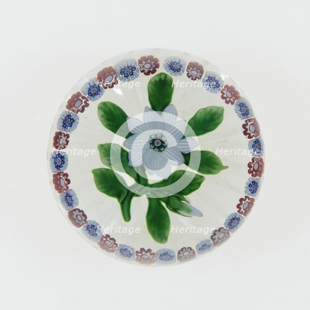 Paperweight, Lunéville, c. 1848-55. Creator: Baccarat Glasshouse.