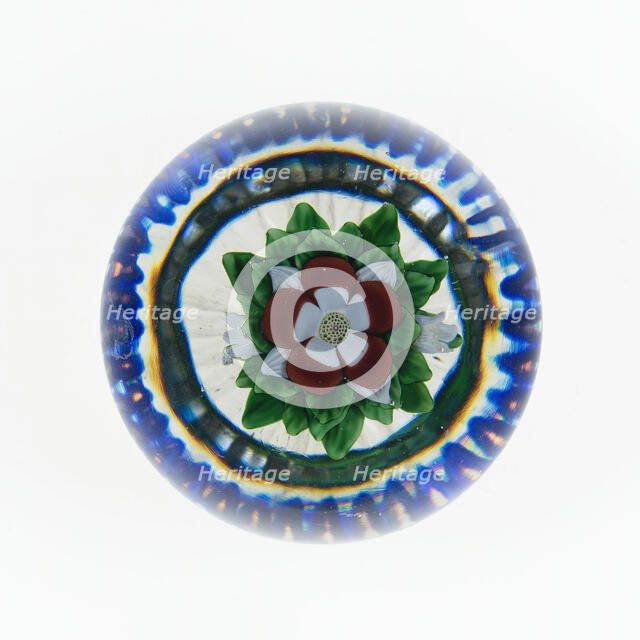 Paperweight, Lunéville, c. 1848-55. Creator: Baccarat Glasshouse.