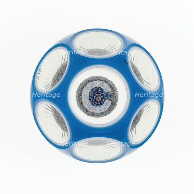 Paperweight, Lunéville, c. 1848-55. Creator: Baccarat Glasshouse.