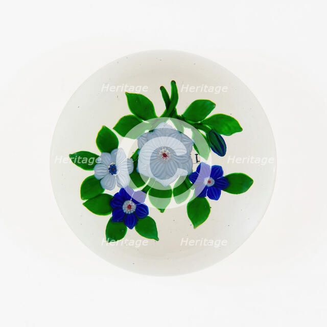 Paperweight, Lunéville, c. 1848-55. Creator: Baccarat Glasshouse.