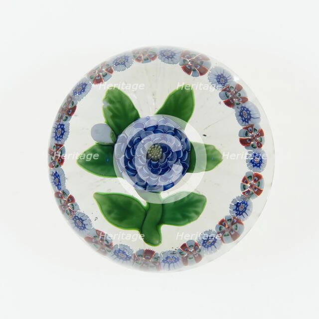 Paperweight, Lunéville, c. 1848-55. Creator: Baccarat Glasshouse.