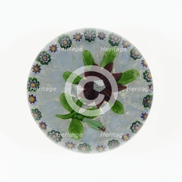 Paperweight, Lunéville, c. 1848-55. Creator: Baccarat Glasshouse.