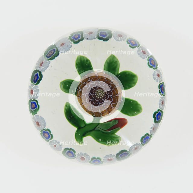 Paperweight, Lunéville, c. 1848-55. Creator: Baccarat Glasshouse.