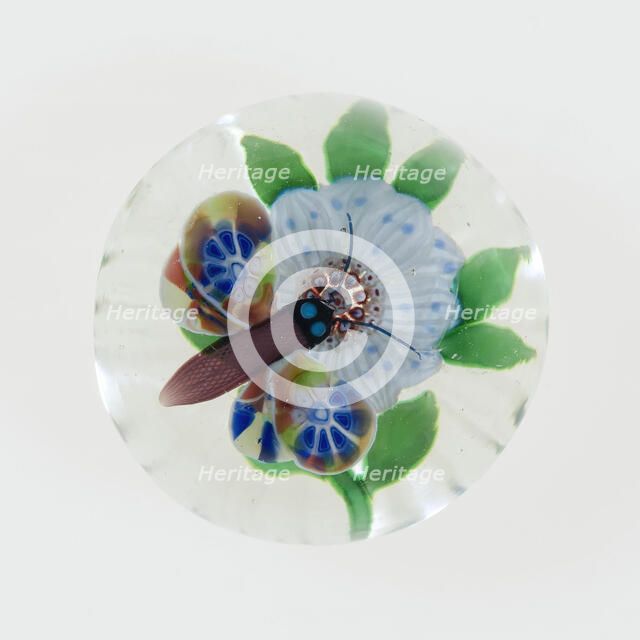 Paperweight, Lunéville, c. 1848-55. Creator: Baccarat Glasshouse.