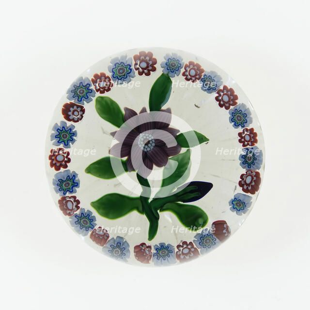 Paperweight, Lunéville, c. 1848-55. Creator: Baccarat Glasshouse.